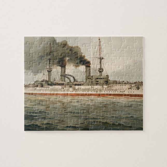 S.M. Grosse Kreuzer 'Furst Bismarck' (H.M. Great C Jigsaw Puzzle (Horizontal)