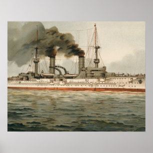 S.M. Grosse Kreuzer 'Furst Bismarck' (H.M. Great C Poster