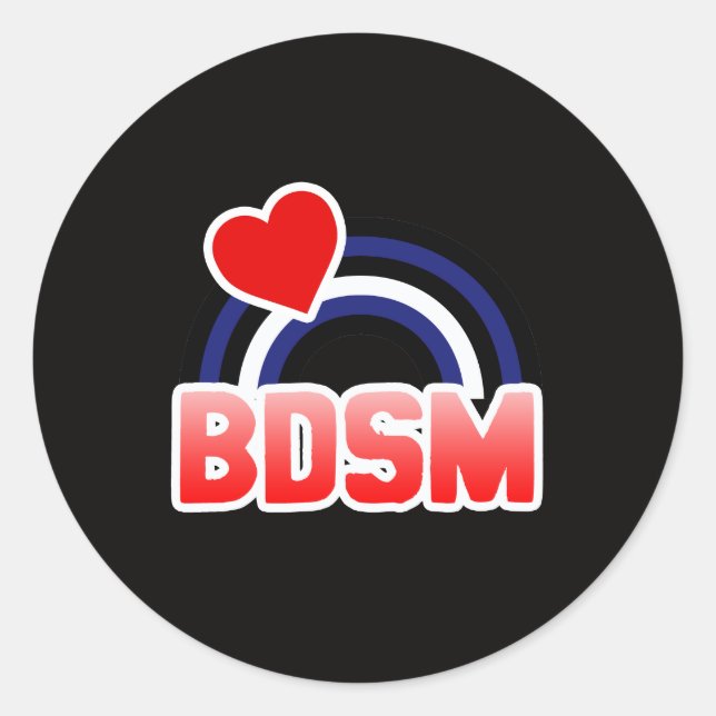 S / M Pride Classic Round Sticker (Front)