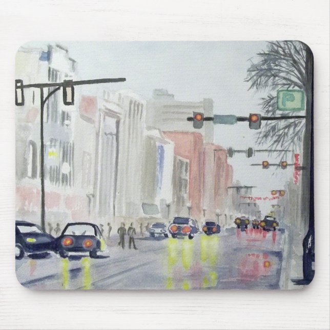 S Main St, Ann Arbor Michigan Mouse Pad (Front)