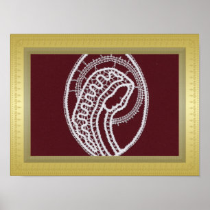 S. Mary Exclusive gold border frame custom photo Poster