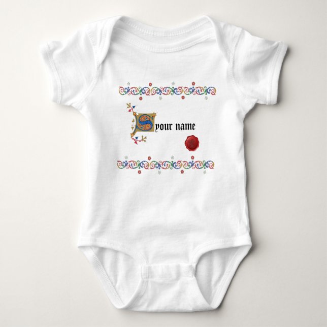 S mediaeval T-shirt Baby Bodysuit (Front)