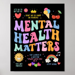 S Mental Health Groovy Mental Health Awareness Mon Poster