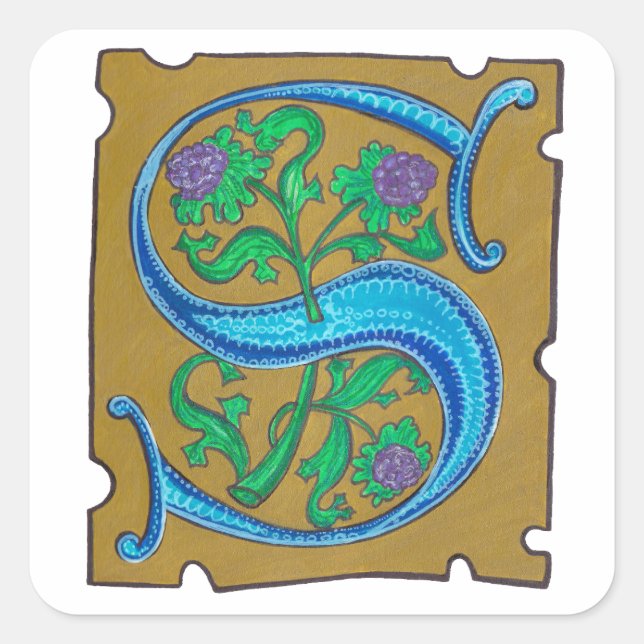 S - MINIATURE SQUARE STICKER (Front)