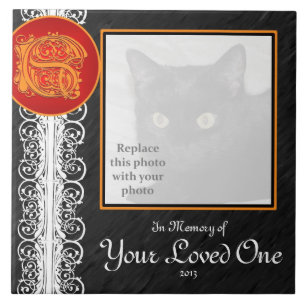 S Monogram "In Memory of Your Loved One" Tile