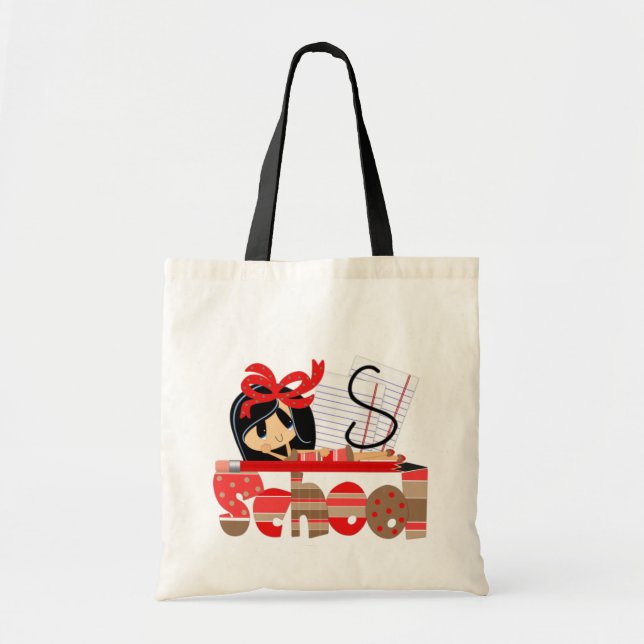 S Monogram School Budget Tote Bag (Front)