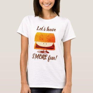 S’more Camping Food Fun Cartoon T-Shirt