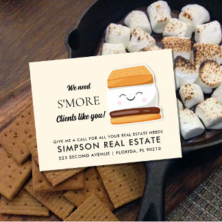 S’more Clients Real Estate announcement Postcard