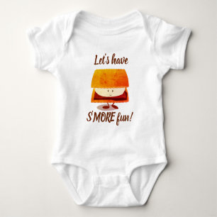 S’more fun cartoon character baby bodysuit