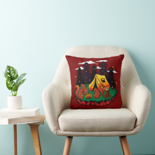 S’more Fun With This Camping Squirrel Cushion