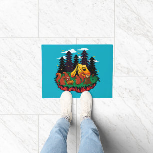 S’more Fun With This Camping Squirrel Doormat