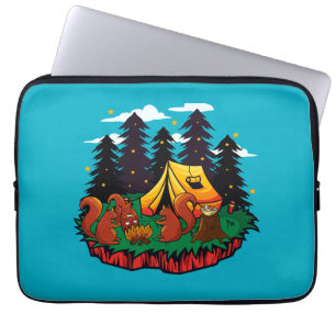 S’more Fun With This Camping Squirrel Laptop Sleeve