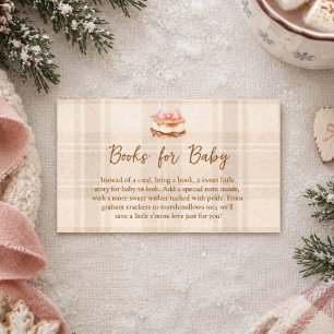 S’more to Love Cozy Rustic Books For Baby Shower Card