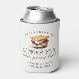 S’mores Fall Bonfire Outdoor Couples Shower Favour Can Cooler
