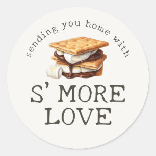 S’mores Fall Bonfire Outdoor Favour Classic Round Sticker