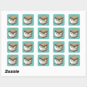 S’mores Square Sticker