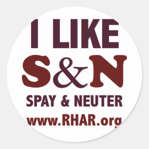 S&N Round Sticker