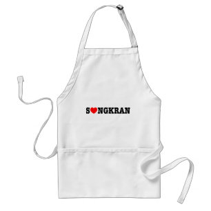 S❤NGKRAN ~ Heart (Love) Songkran Standard Apron