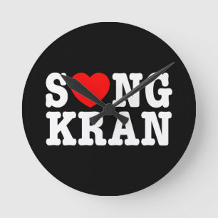 S❤NGKRAN ~ Heart Songkran Round Clock