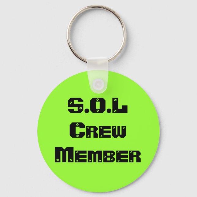 S.O.L Crew Member Key Ring (Front)