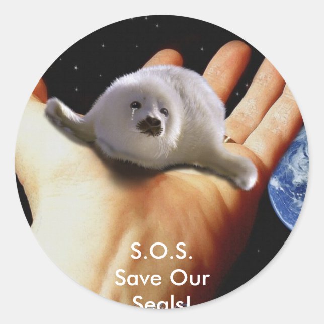 S.O.S. SAVE OUR HARP SEALS (Front)