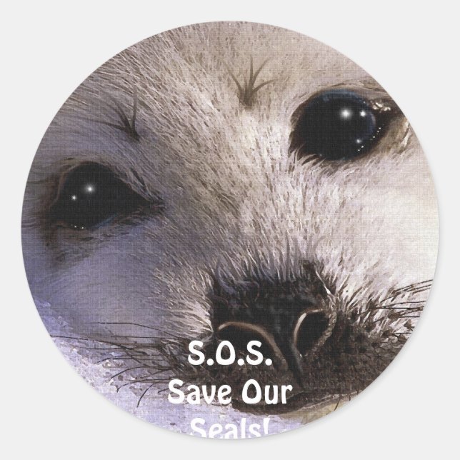 S.O.S. SAVE OUR HARP SEALS (Front)