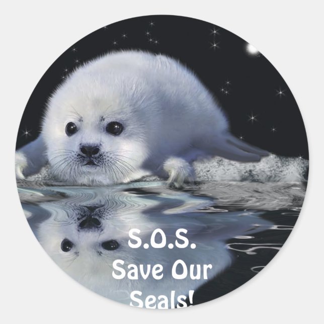S.O.S. SAVE OUR HARP SEALS (Front)