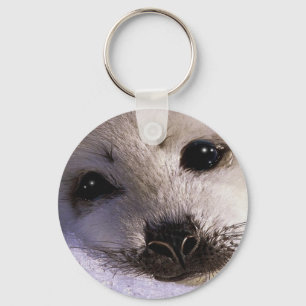 S.O.S. SAVE OUR HARP SEALS KEY RING