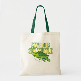 S.O.S Save Our Sea Turtle Totebag Tote Bag