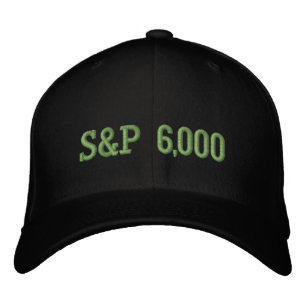 S&P 6,000 Level Stock Market Index Celebration Embroidered Hat