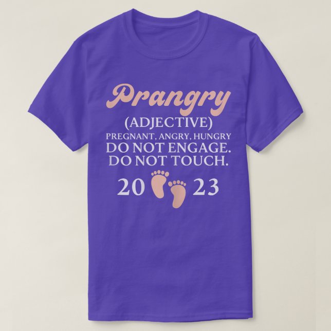 s Pregnant pregnancy declaration 2023 900 T-Shirt (Design Front)