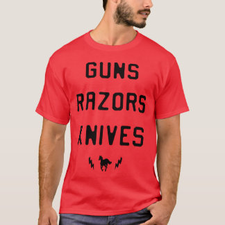 s razors knives horse t shirts funny