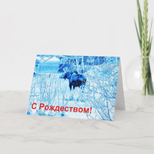 S Rozhdestvom (С Рождеством) - Urban Moose Holiday Card