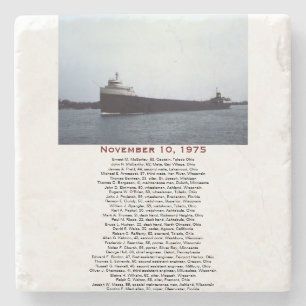 S.S. Edmund Fitzgerald Stone Coaster