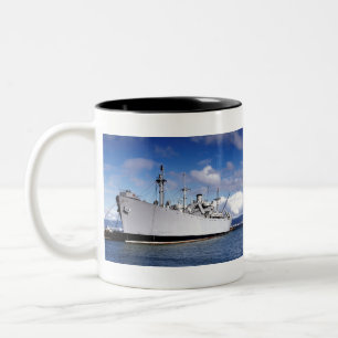 S.S. Jeremiah O'Brien Ship in South Portland, Main Two-Tone Coffee Mug