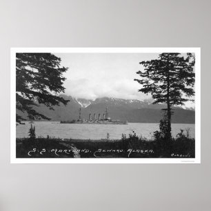 S.S. Maryland near Seward, Alaska 1920 Poster