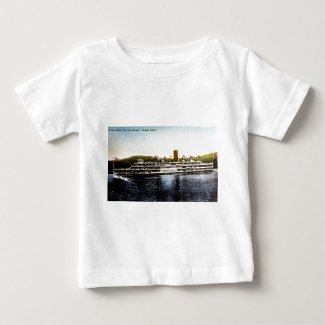S.S. Robert Fulton - Hudson River Day Line Baby T-Shirt (Front)