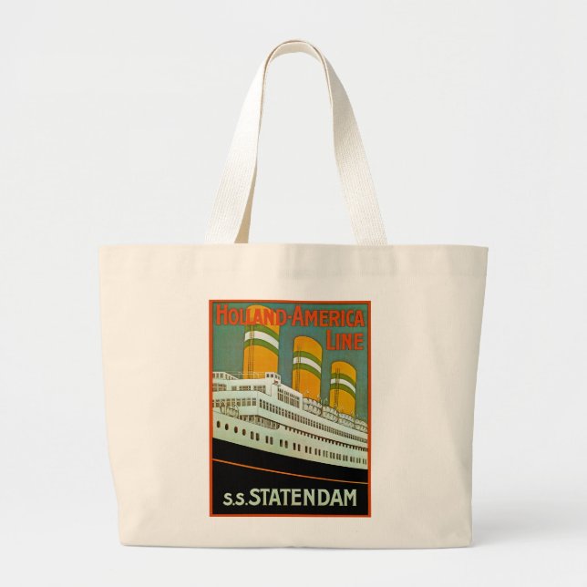 s.s. Statendam Large Tote Bag (Front)