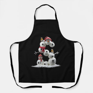 S-shaped Snowman-minion Apron