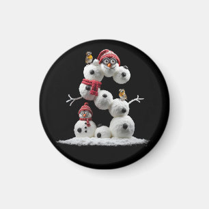 S-shaped Snowman-minion Magnet