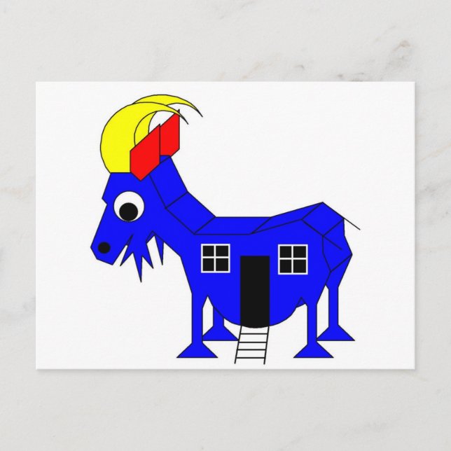 s She Goat - Playhose Draught Postcard (Front)