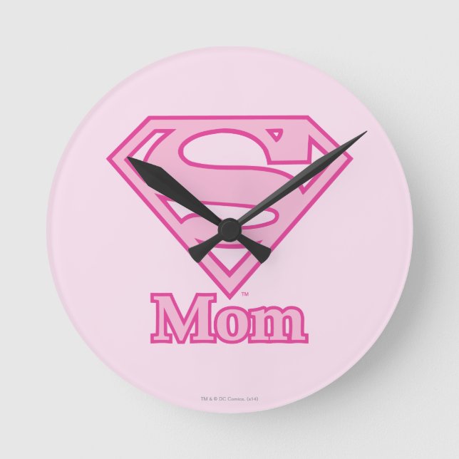 S-Shield Mum Round Clock (Front)