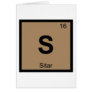 S - Sitar Music Chemistry Periodic Table Symbol