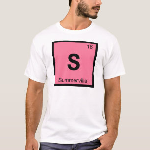 S - Summerville South Carolina Chemistry Symbol T-Shirt