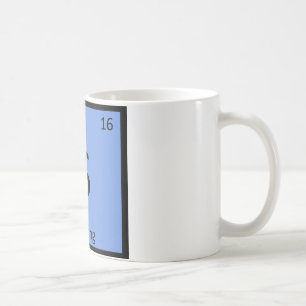 S - Surfing Sports Chemistry Periodic Table Symbol Coffee Mug