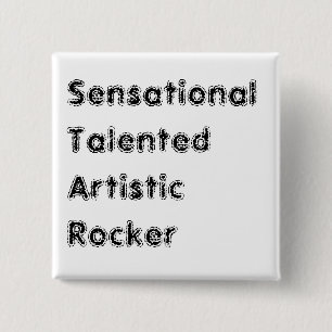S.T.A.R 15 CM SQUARE BADGE