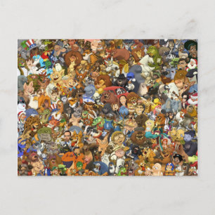 S.T. Lewis Collage Postcard