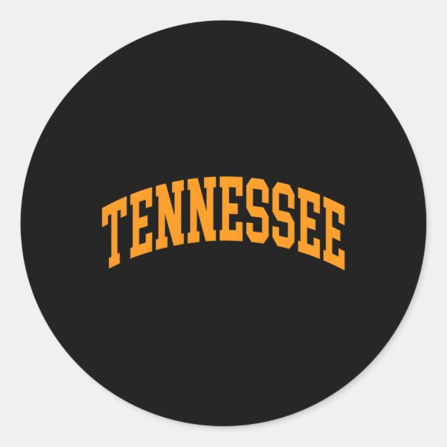 S Tennessee Tn Throwback Classic Round Sticker (Front)