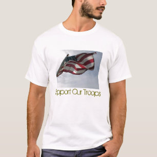 s_usflag, Support Our Troops T-Shirt