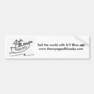 S/V Blue Sky bumper sticker